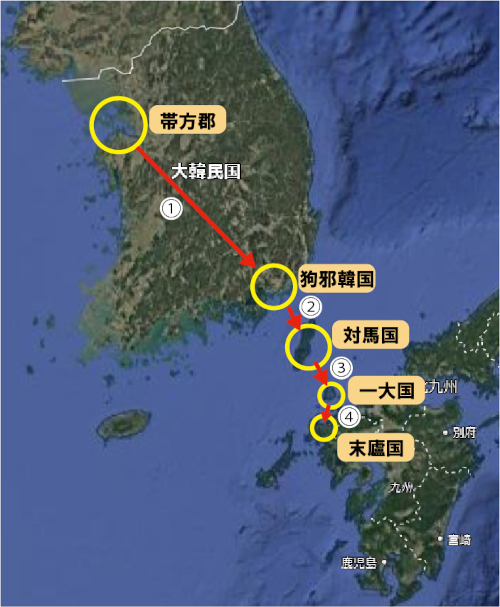 帯方郡から末路国
